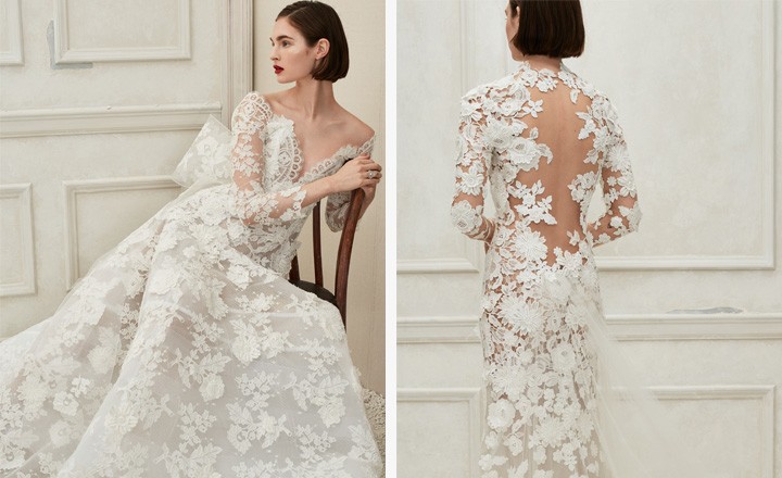 Oscar de la Renta 2019-20  Sonbahar Kış Gelinlik Modelleri