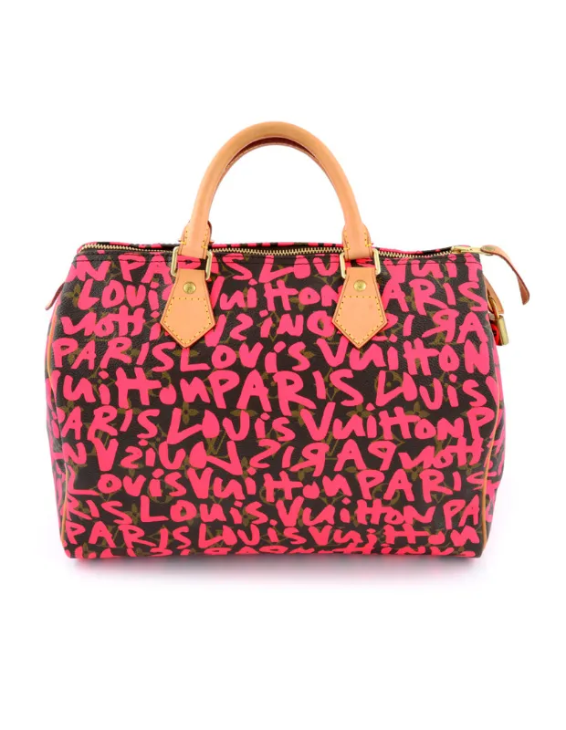 Stephen Sprouse x Louis Vuitton graffiti monogram çanta – 2001 iş birliği