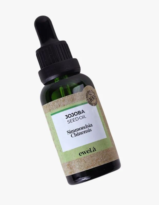 Ewela jojoba seed oil Simmondsia chinensis jojoba yağı cam damlalıklı şişe doğal bitkisel yağ