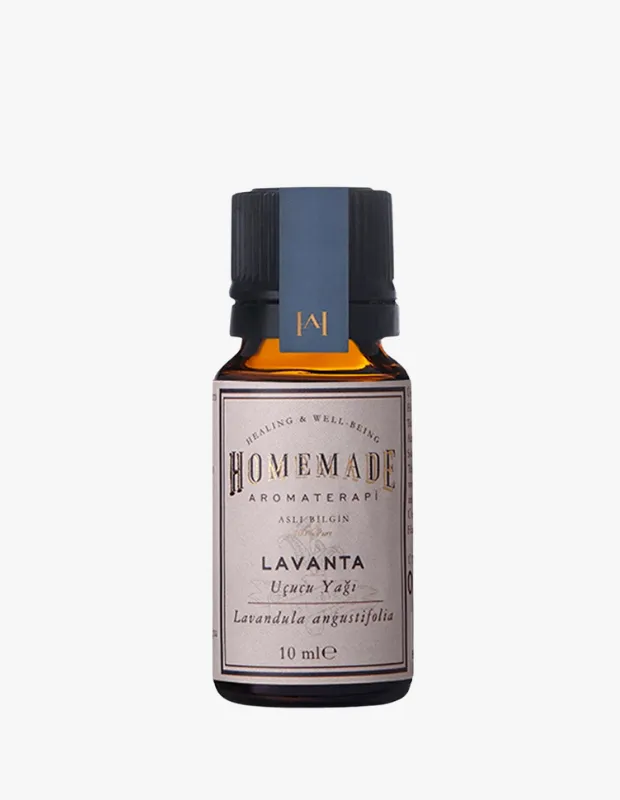 Homemade Aromaterapi lavanta uçucu yağı (Lavandula angustifolia) 10 ml cam şişe aromaterapi yağı
