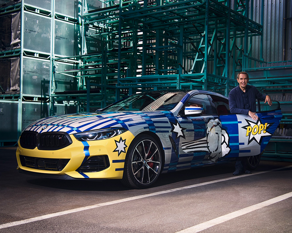 Jeff Koons'un Otomobili Sanat Eserine Dönüştüren BMW M850i x Drive Gran Coupé Tasarımı