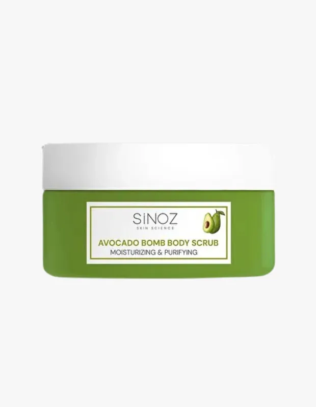 Sinoz Avocado Bomb avokado özlü nemlendirici ve arındırıcı vücut peelingi