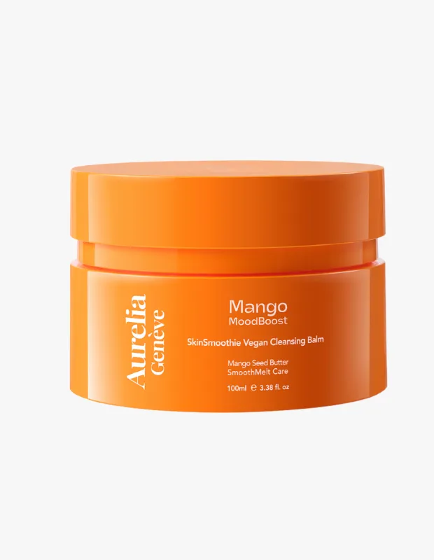 Aurelia Genève Mango MoodBoost Skin Smoothie Vegan Cleansing Balm cilt temizleme balmı.