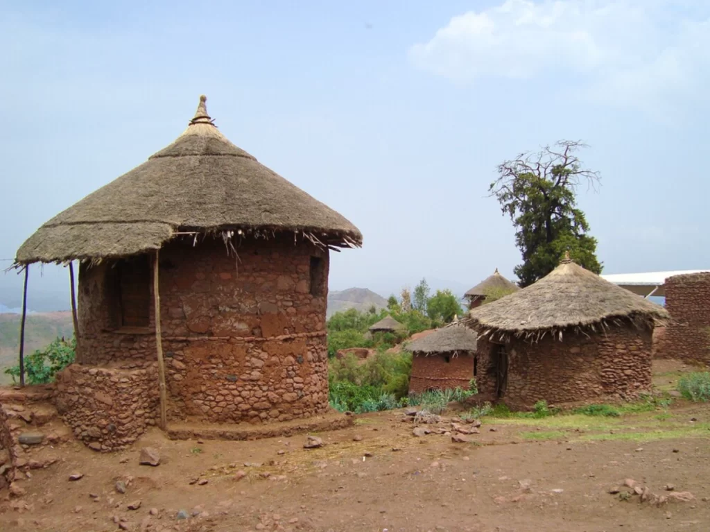 Lalibela evler.