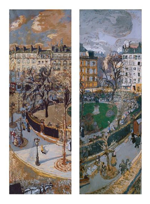 Place Vintimille (1908–1910) – Édouard Vuillard imzalı tablo, Solomon R. Guggenheim Müzesi koleksiyonunda yer alan Post-Empresyonizm dönemine ait şehir manzarası; Paris’teki Place Vintimille meydanını yüksek perspektiften betimleyen, yoğun renk katmanları, dekoratif yüzey anlayışı ve gündelik yaşam sahneleriyle öne çıkan modern sanat eseri.