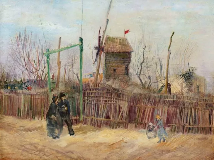 “Montmartre’deki Sokak Manzarası”, Vincent van Gogh’un Paris döneminde yel değirmenlerini ve şehir yaşamını yansıtan en dikkat çekici erken dönem tablolardan sayılır.