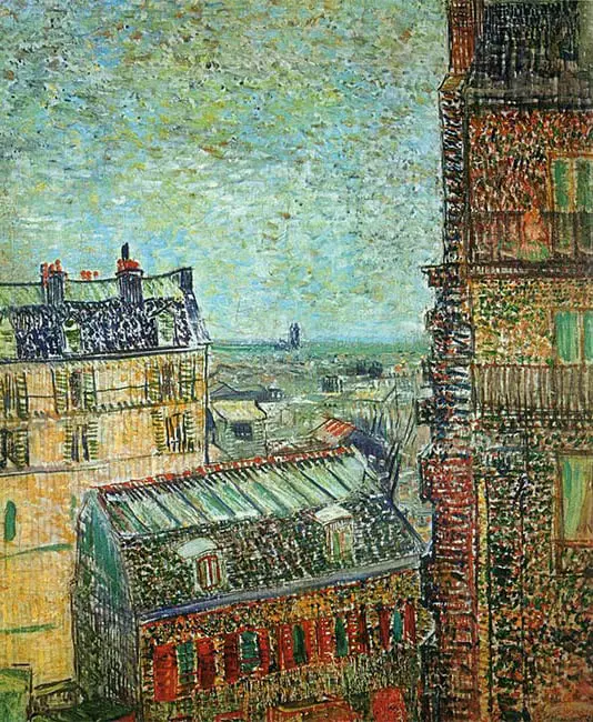 Vincent van Gogh’un “Paris’teki Çatı Katları” tablosu, sanatçının şehir manzaralarına yöneldiği dönemde Paris'in mimarisini renkli ve dokulu fırça darbeleriyle yansıttığı etkileyici bir çalışmadır.