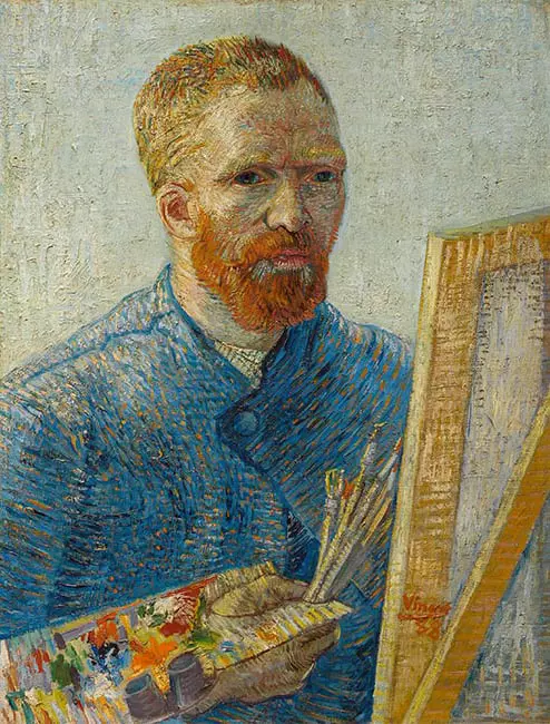 Gogh’un palet ve fırçasıyla yaptığı otoportresi, 19. yüzyıl ekspresyonist sanatının en tanınan tablolarından biridir.