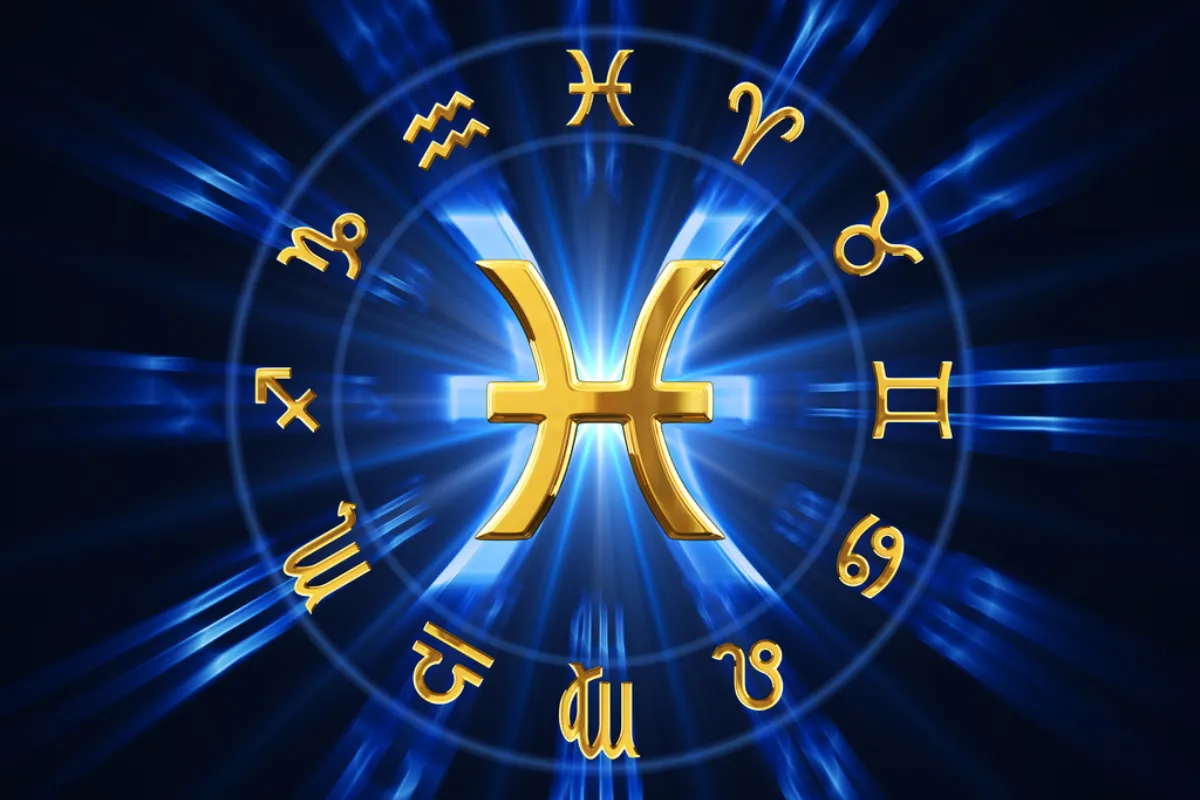 Balık burcu ikonu – Balık burcu sembolü, astroloji burçlar kuşağı