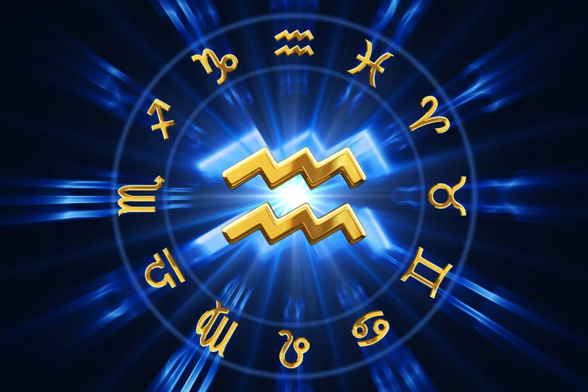 Kova burcu ikonu – Kova burcu sembolü, astroloji burçlar kuşağı