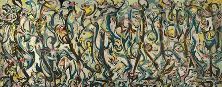Peggy Guggenheim siparişiyle yapılmış büyük ölçekli soyut dışavurumcu tablo.