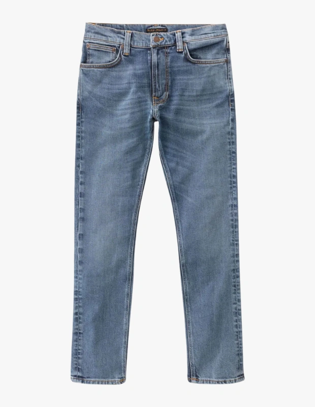 Nudie Jeans erkek mavi jean pantolon