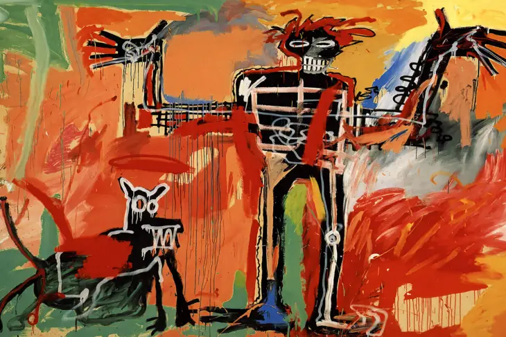 Jean-Michel Basquiat, Boy and Dog in a Johnnypump (1982) – New York mahalle yaşamı ve çocukluk anıları temalı ikonik eser.