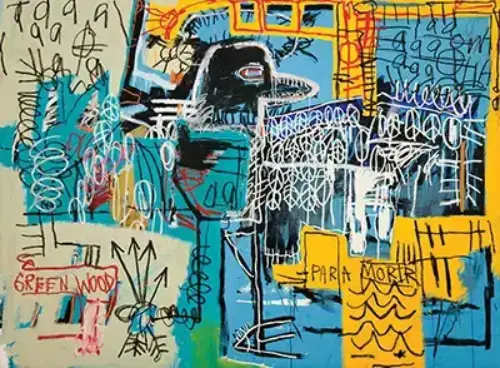 Jean-Michel Basquiat, Bird on Money (1981) – Charlie “Bird” Parker’a adanmış caz temalı eser.