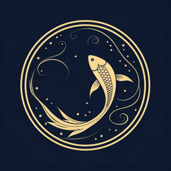 Balık Burcu astrolojik temsili.