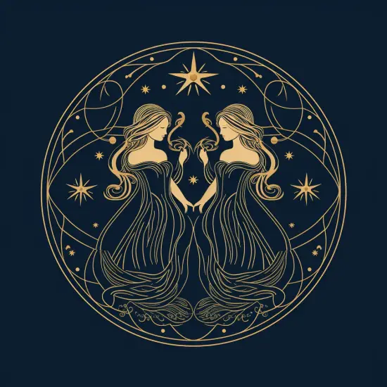 İkizler Burcu astrolojik temsili.