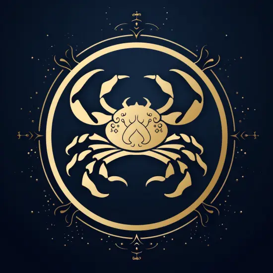 Yengeç Burcu astrolojik temsili.