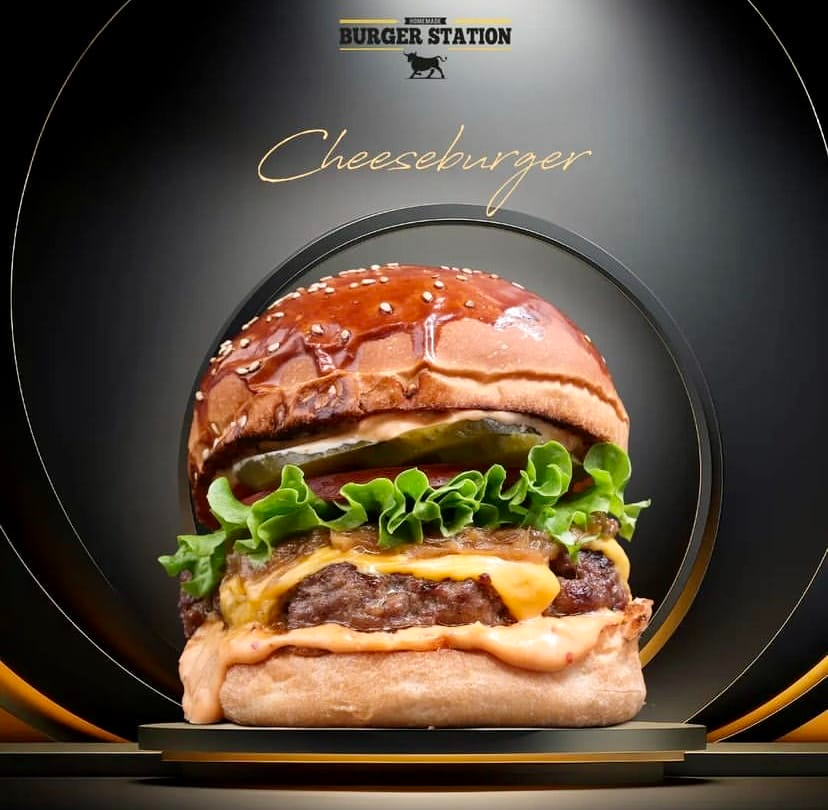 Burger Station Ankara – cheddar peynirli klasik cheeseburger