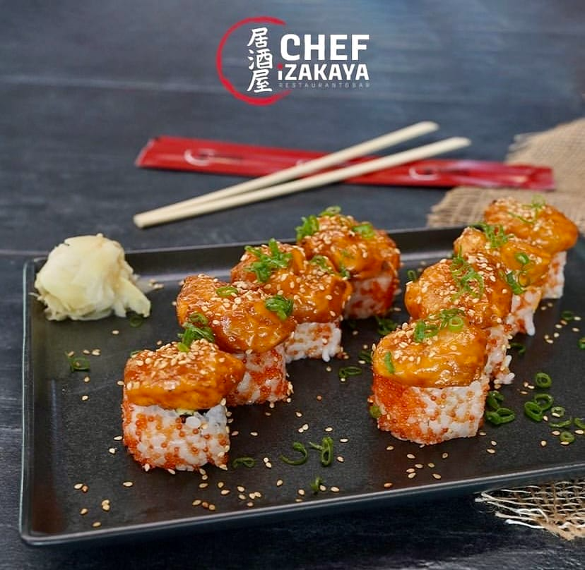 Susamlı ve baharatlı sushi roll çeşitleri, Chef Izakaya.
