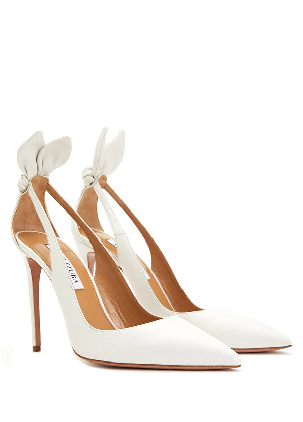 Aquazzura marka gelin ayakkabısı, yüksek topuklu stiletto