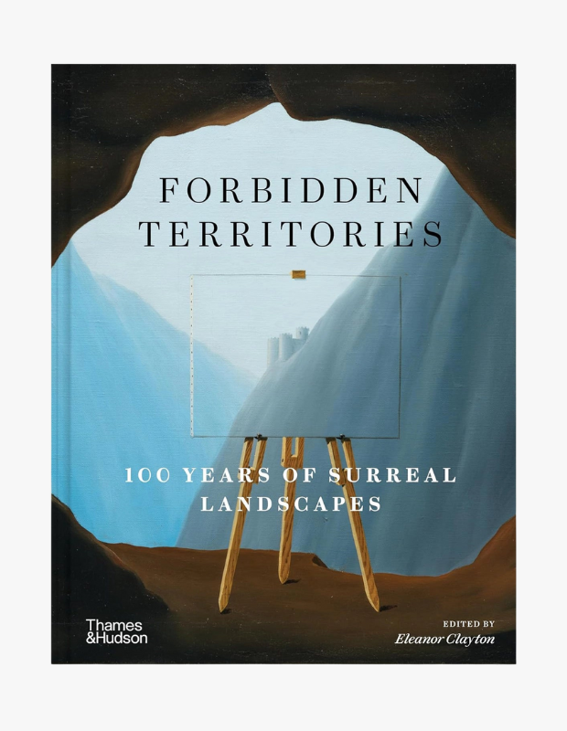 Forbidden Territories: 100 Years of Surreal Landscapes kitabı kapağı. Sürreal manzara sanatını anlatan Thames & Hudson yayını.