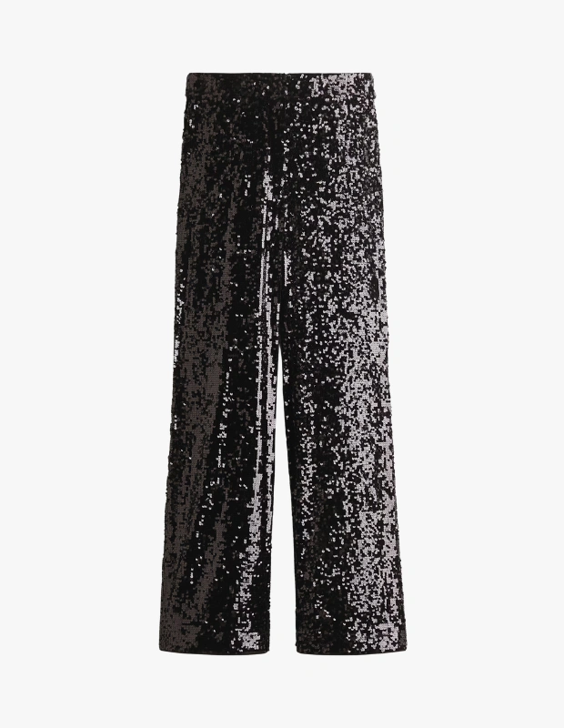 H&M siyah pullu kadın pantolon