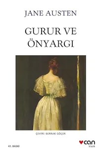 Jane Austen – Gurur ve Önyargı (Pride and Prejudice) Türkçe kapağı: Can Yayınları’nın klasik serisinden sade ve zarif tasarımlı baskı.