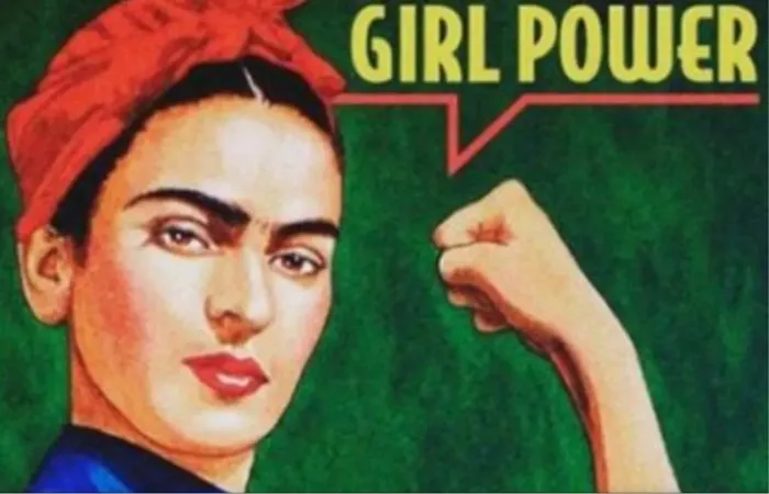 Frida Kahlo’nun bir illüstrasyonu,