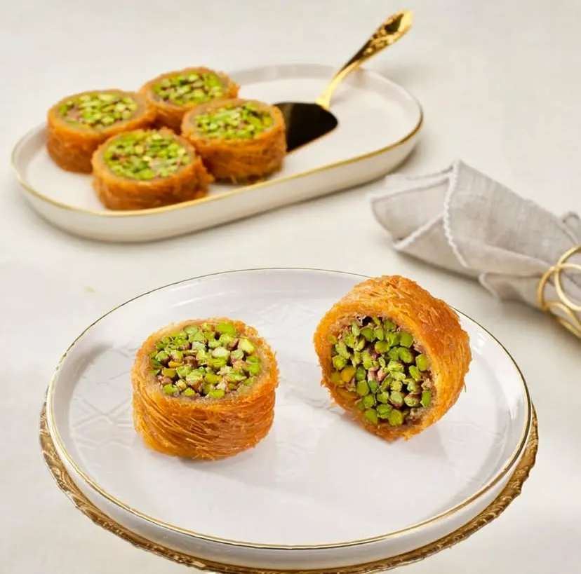 Ağam fıstıklı künefeli baklava.