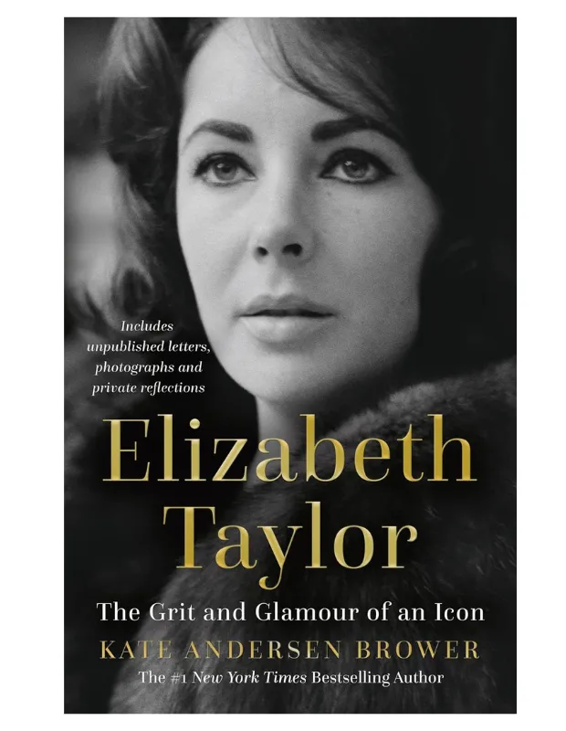 Elizabeth Taylor’ın portresinin yer aldığı “The Grit and Glamour of an Icon” biyografi kitabının kapak görseli