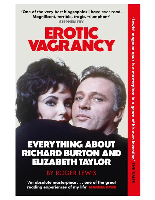 Richard Burton ve Elizabeth Taylor’ın yer aldığı “Erotic Vagrancy” biyografi kitabının kapak görseli