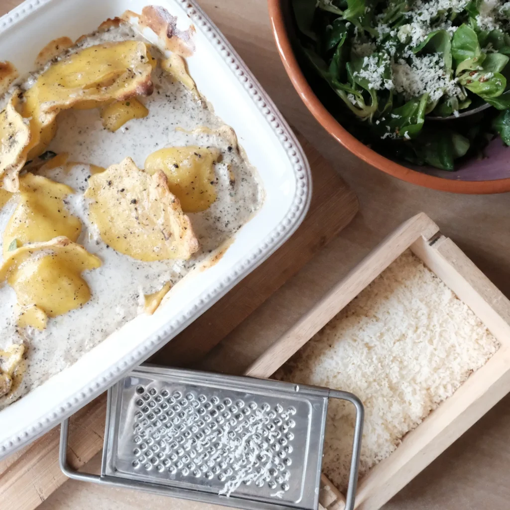 Umami tadın çok alındığı parmesanlı fırın makarna