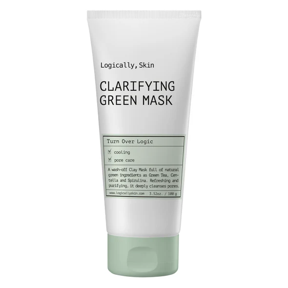 Logically Skin - Clarifying Green Mask (Geniş Gözenek Karşıtı Yeşil Çaylı Kil Maskesi)