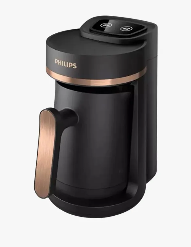 Anneler Günü'nde annelerinize özel bir hediye olarak düşünebileceğiniz, şık siyah rengi ve rose gold detaylarıyla modern bir görünüme sahip Philips kahve makinesi, güne enfes bir kahveyle keyifli bir başlangıç yapmalarını sağlayarak unutulmaz anlar yaşatabilir.