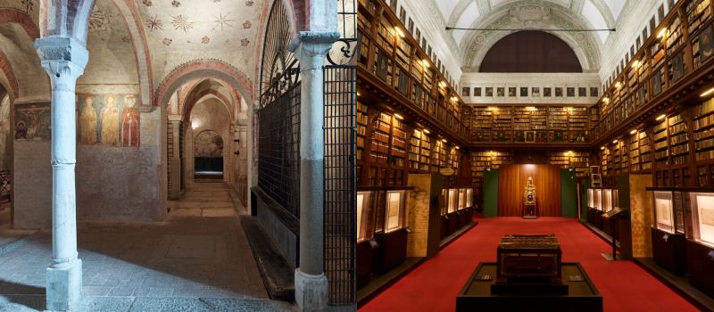 Milano’nun en eski sanat galerilerinden biri olan Pinacoteca Ambrosiana, Rönesans ve Barok dönemlerine ait pek çok önemli esere ev sahipliği yapıyor.