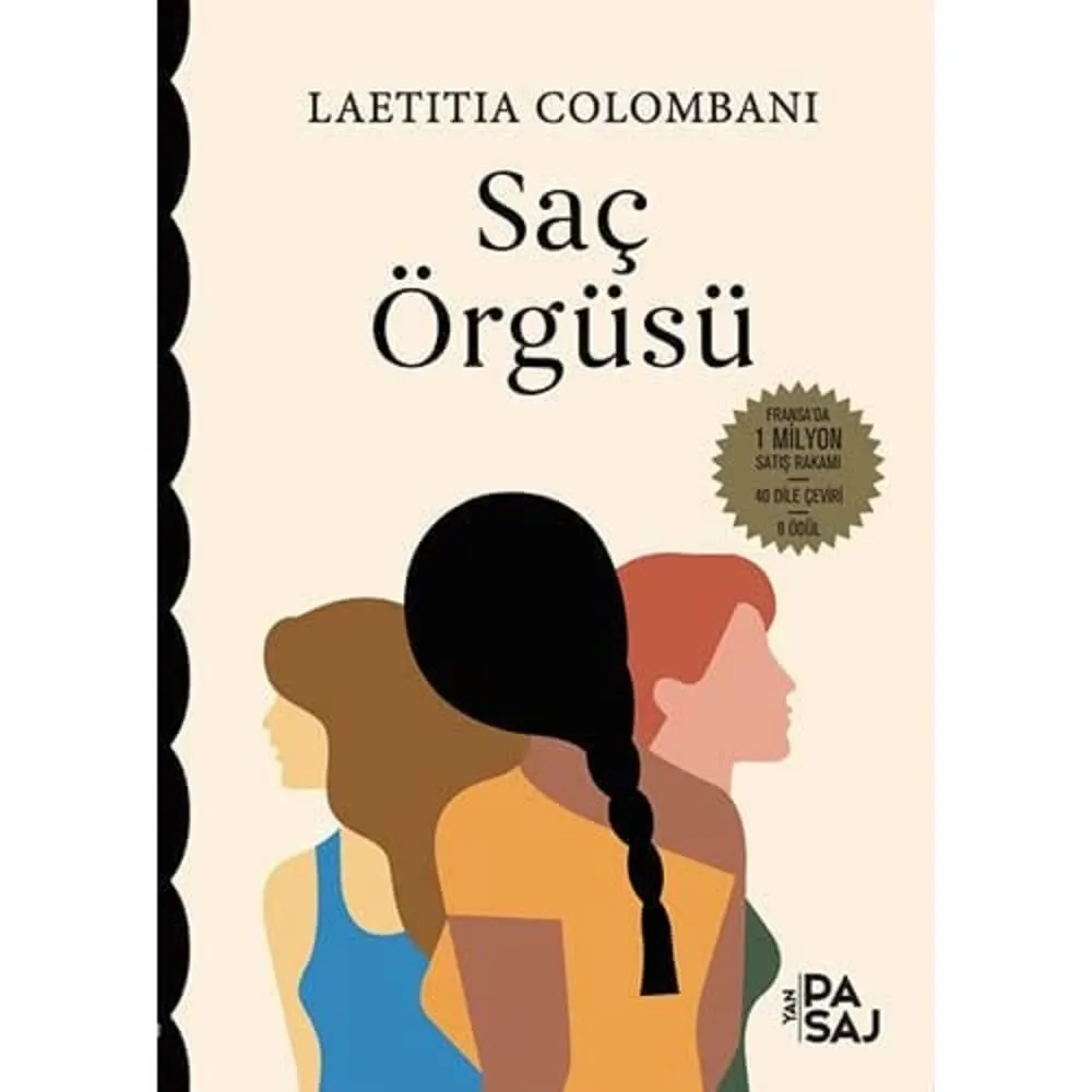 Laetitia Colombani'nin Saç Örgüsü adlı kitabının, sırtı dönük, örgülü siyah saçlı bir kadının ön planda olduğu, arkasında iki farklı ten ve saç renginde kadının profillerinin görüldüğü, minimalist bir tasarıma sahip kapağı, yaz için önerilen sürükleyici kitaplar arasında yer alabilecek güçlü çağrışımlar yapıyor.