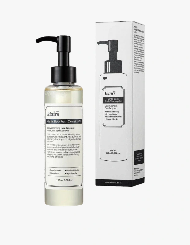 Ürün Cinsiyeti: Unisex
Ürün Tipi: Cilt Temizleme
Ürün Sezonsallığı: Dört Mevsim
Ürün Çeşidi: Yağ Bazlı Yüz Temizleyici
Ürün Özellikleri:
Klairs Gentle Black Fresh Cleansing Oil, hafif yapılı yağ formülüyle makyajı, güneş koruyucuyu ve kirleri cildi yormadan çözmeyi hedefler. Su ile temas ettiğinde kolayca emülsifiye olur ve yağlı bir kalıntı bırakmadan durulanır. Özellikle ferah his bırakan temizleme yağları arayanlar için konforlu bir ilk adım sunar.
Öne Çıkan Detaylar:
Hafif ve akışkan yağ dokusu
Kolay durulanan formül
Makyaj ve SPF temizliğine uygun
Günlük çift aşamalı temizlik için ideal
Kimler Kullanıyor?
Temizlikte hafiflik ve ferahlık arayan, yağ bazlı ürünlerde ağırlık hissinden hoşlanmayan kullanıcılar için idealdir.
Klairs Gentle Black Fresh Cleansing Oil ile cildinizi nazikçe arındırın, ferah ve temiz bir his elde edin.