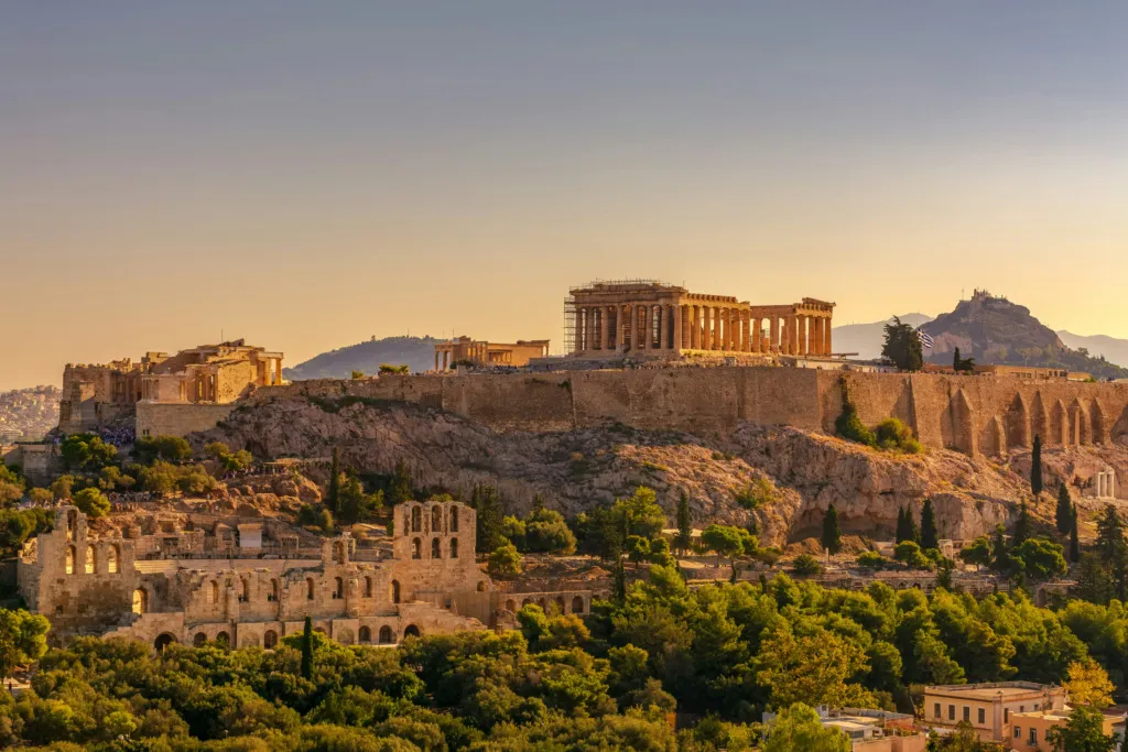 Atina Akropolis – Yunanistan UNESCO Dünya Mirası, Parthenon ve antik tapınaklar manzarası