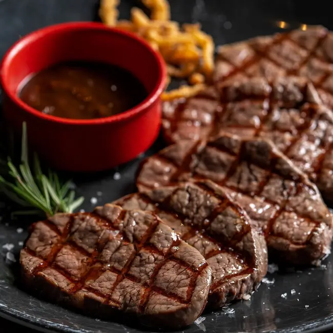 Suadiye Günaydın Steak & Smokehouse’da ızgara dana biftek servisi