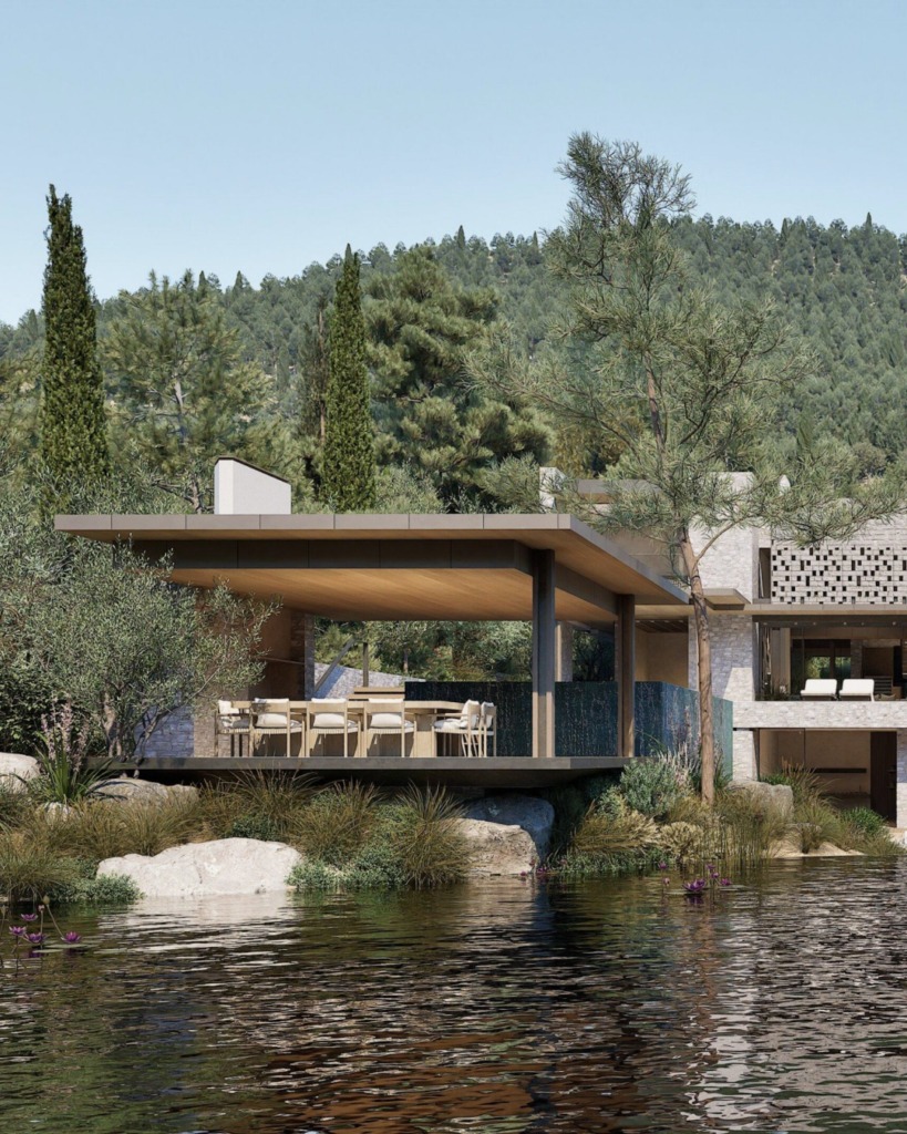 Aman Residences Bodrum lagün manzaralı villası.