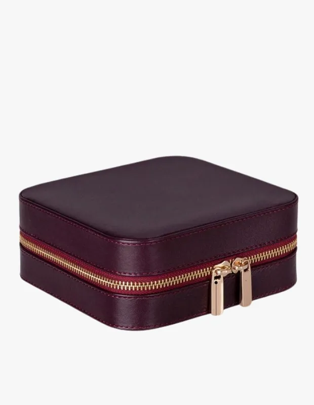 Bloominbag Takı & Mücevher Kutusu: Bordo deri takı kutusu, taşınabilir ve şık saklama çözümü.