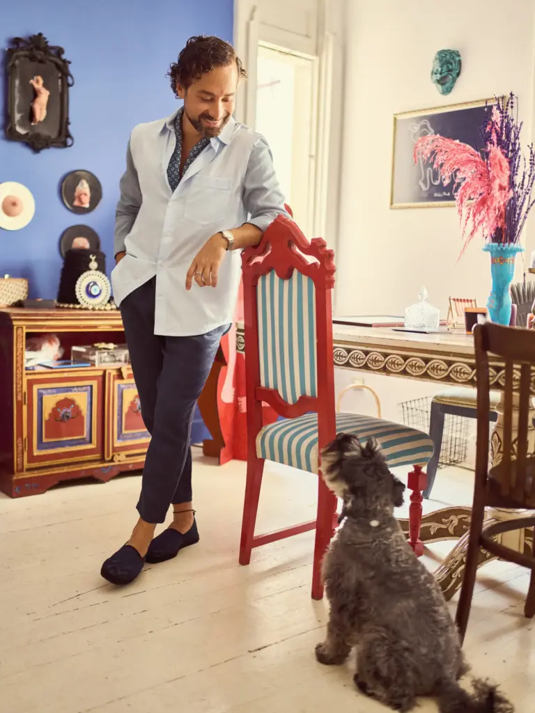 Serhat Şengül köpeği Ralph ile