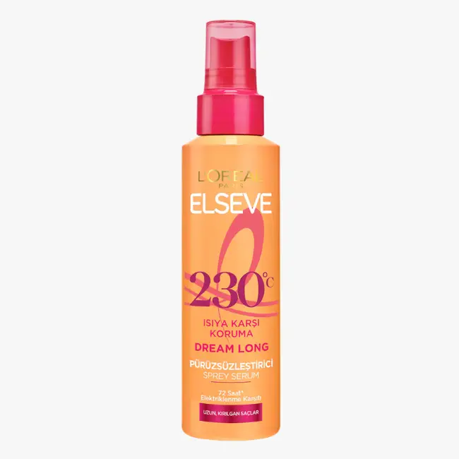 Ürün Cinsiyeti: Unisex

Ürün Tipi: Saç Şekillendirme Ürünü

Ürün Sezonsallığı: Dört Mevsim

Ürün Çeşidi: Isı Koruyucu Sprey

Ürün Özellikleri:
L’Oréal Paris Elseve ısı koruyucu sprey serum, saçları ısıya karşı korumaya yardımcı olurken pürüzsüz bir görünüm hedefler. Hafif formülü sayesinde saçı ağırlaştırmadan şekillendirme sürecini destekler. Düzleştirici ve fön işlemleri öncesinde kullanım için idealdir.

Öne Çıkan Detaylar:

Isı koruyucu etki

Pürüzsüzleştirici formül

Hafif ve sprey serum yapısı

Günlük şekillendirmeye uygun

Kimler Kullanıyor?
Saçını sık sık ısıyla şekillendiren, ısı kaynaklı yıpranmayı azaltmak isteyen kullanıcılar tarafından tercih edilir.

L’Oréal Elseve ısı koruyucu sprey serum ile saçlarınızı koruyarak pürüzsüz bir görünüm elde edin.