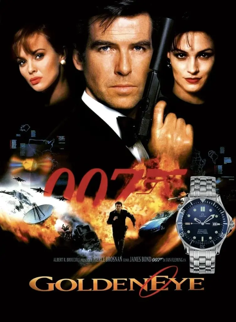James Bond Golden Eye (1955) Fşlm Afişi ve Omega Seamaster