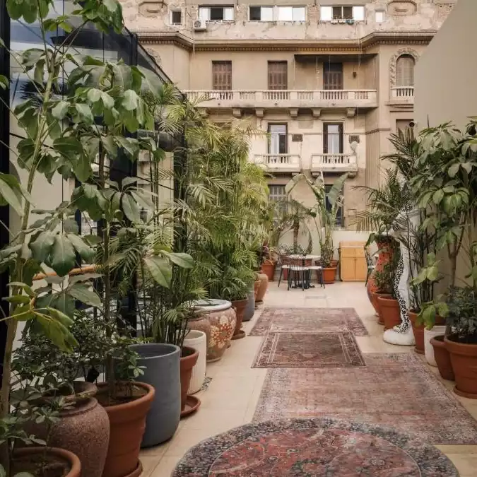 Mazeej Balad Boutique Hotel'in bahçesi ve dış cephesi