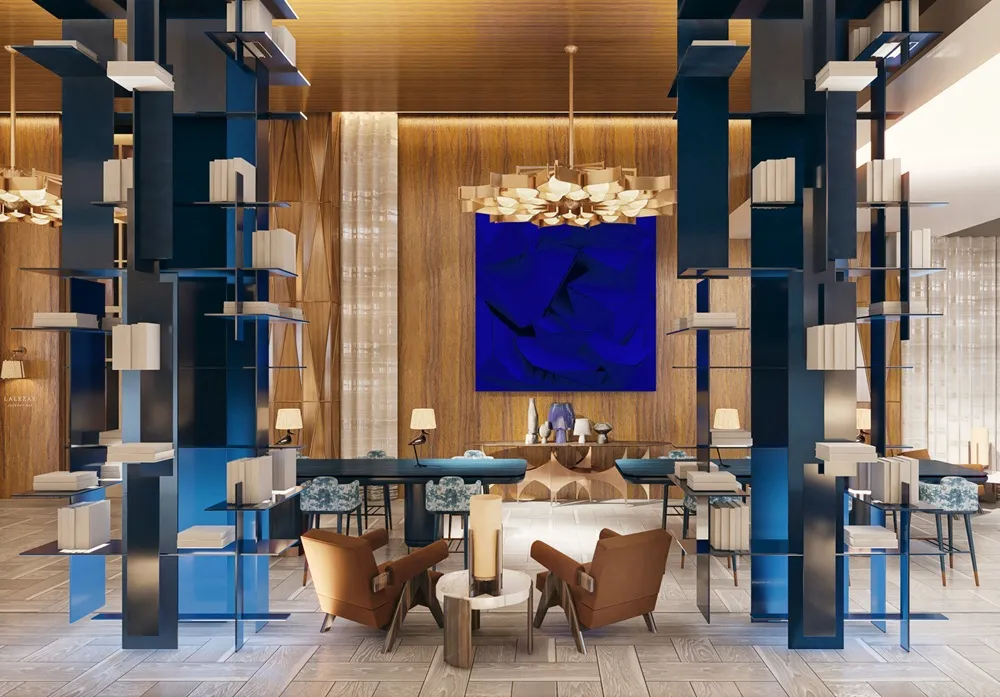Hilton Istanbul Bosphorus renovasyonunda bir iç mekan dizaynı.