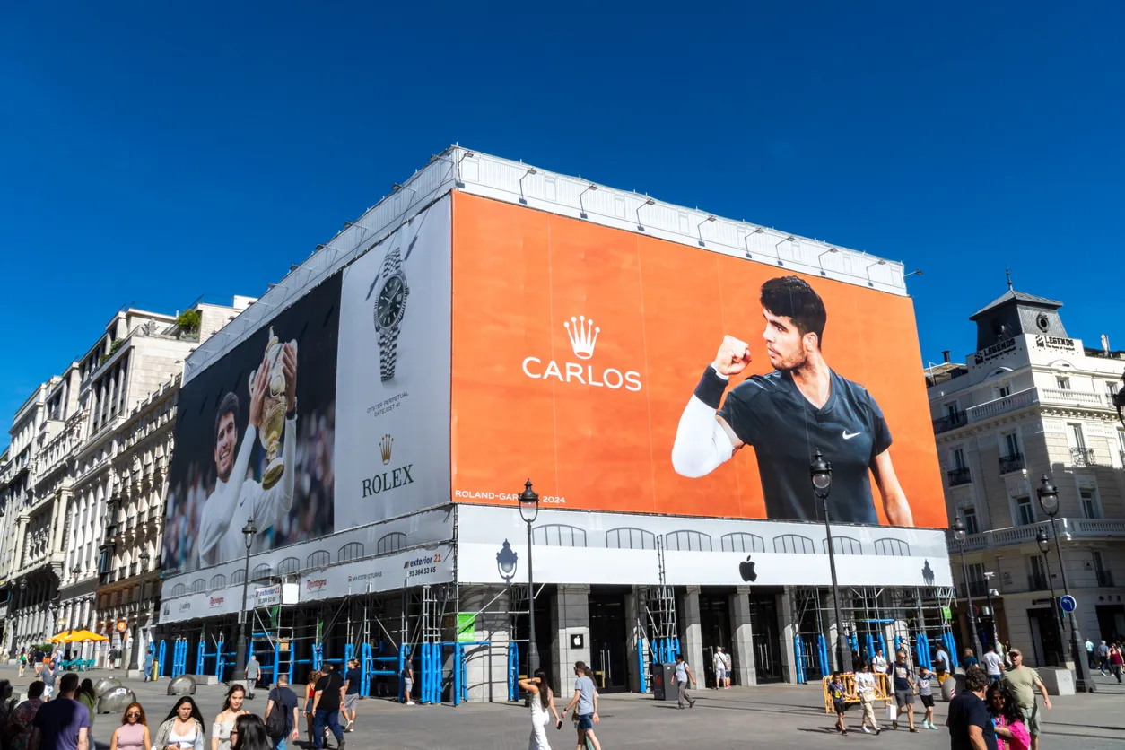 Carlos Alcaraz Rolex sponsorluğu çalışması.
