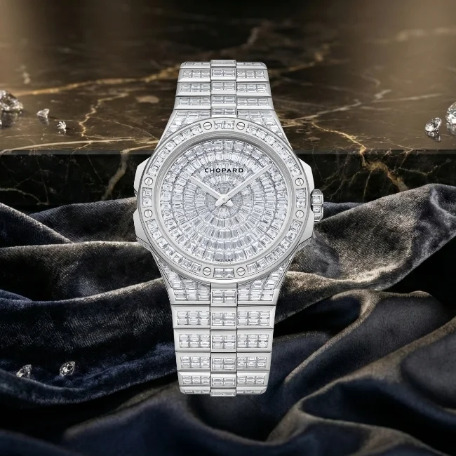 Chopard Alpine Eagle 41 Frozen Summit pırlantalı erkek kol saati