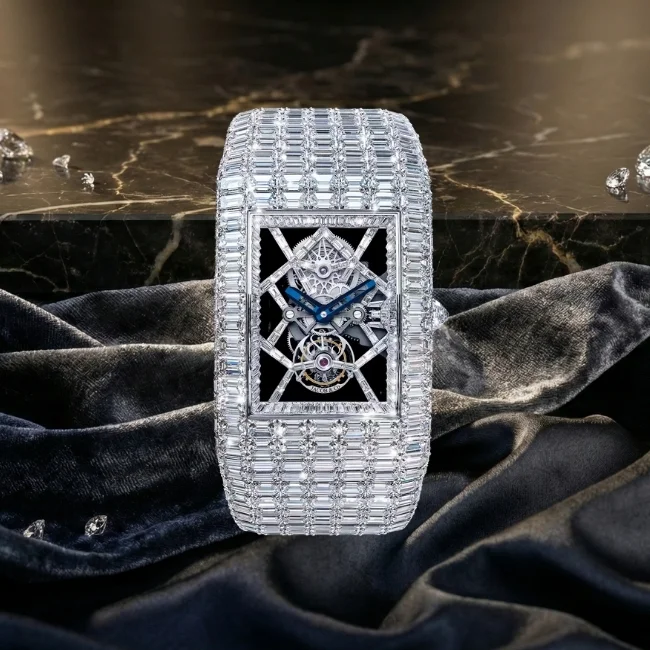 Jacob & Co. Billionaire III pırlantalı iskelet kadranlı erkek kol saati