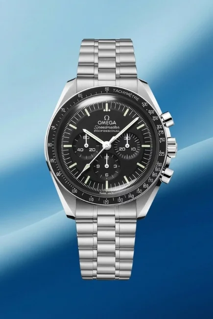 Omega Speedmaster Professional Moonwatch, siyah kronograflı erkek kol saati, Ay'a giden saat